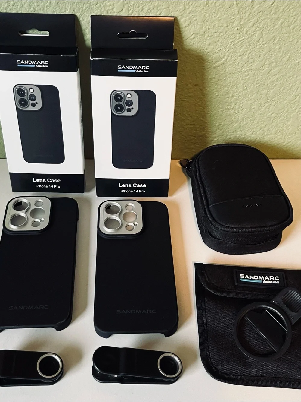 Sandmarc iPhone 14 phone cases and lenses